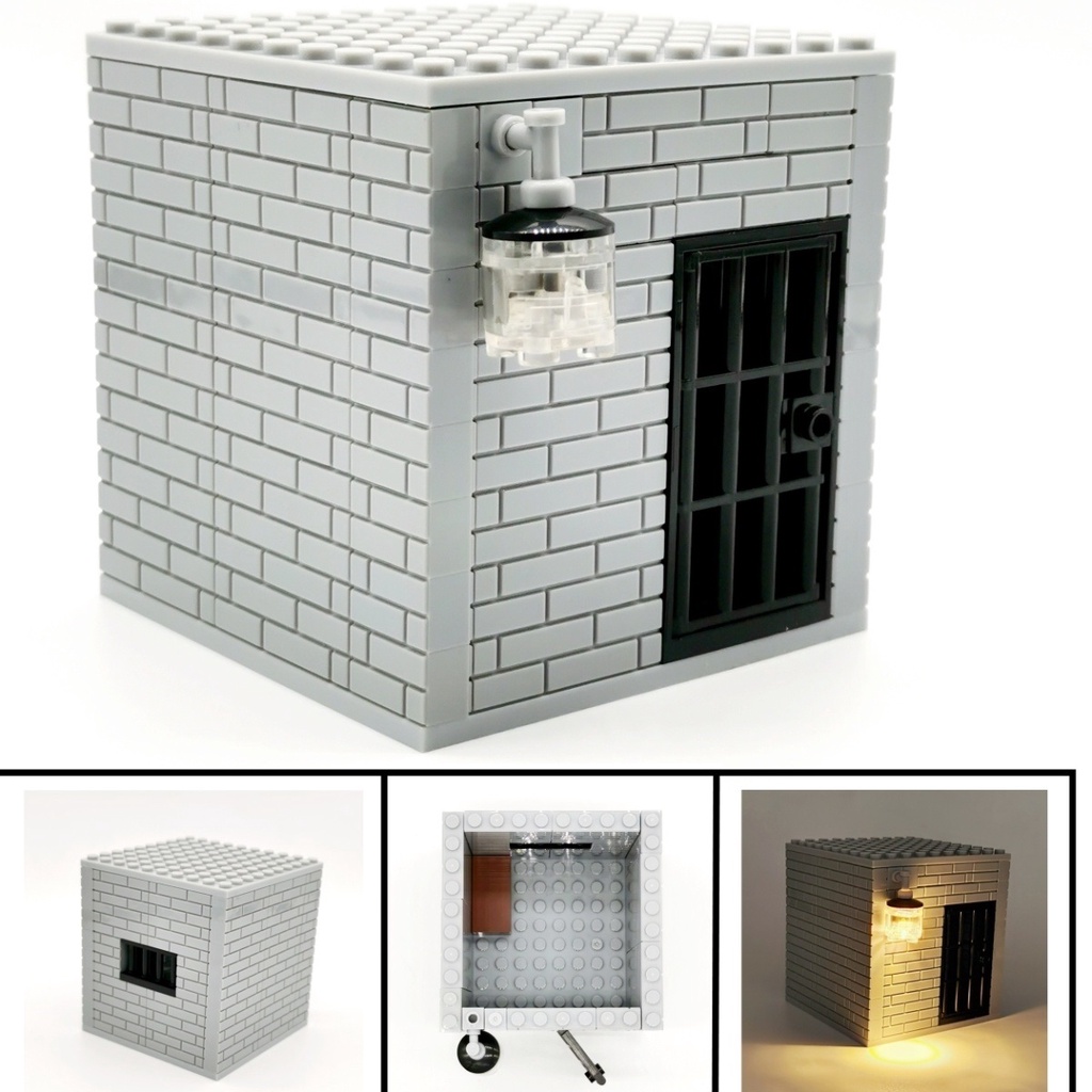 Bộ Đồ Chơi Lắp Ráp Nhà tù Nhỏ Nhắn Với lego Cảnh Sát Nhà Thờ Thành Phố