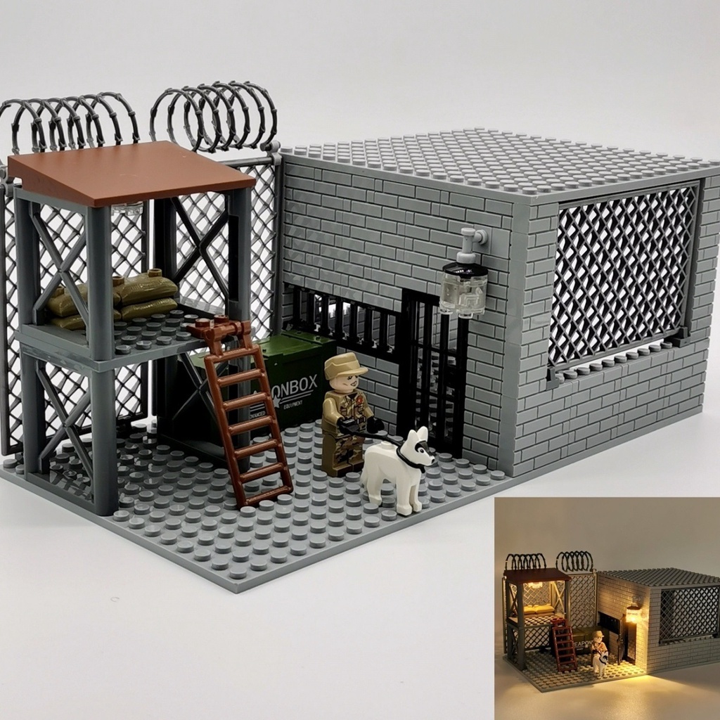 Bộ Đồ Chơi Lắp Ráp Nhà tù Nhỏ Nhắn Với lego Cảnh Sát Nhà Thờ Thành Phố