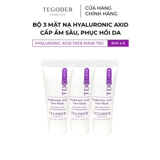 Bộ 3 mặt nạ siêu cấp ẩm căng mọng tế bào Tegoder Cosmetics Hyaluronic Acid face mask 5ML 2873