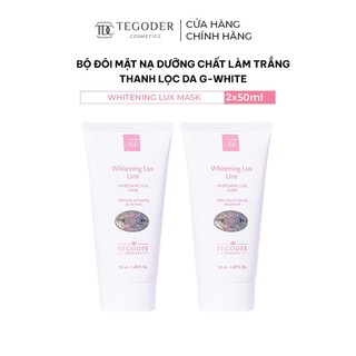 Bộ 2 sản phẩm mặt nạ dưỡng trắng thanh lọc da Tegoder Whitening lux mask 2x50ml
