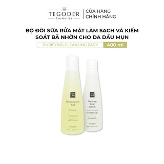 Bộ đôi sữa rửa mặt làm sạch và kiểm soát bã nhờn cho da dầu mụn Tegoder Purifying cleansing pack 400 ml mã 3574