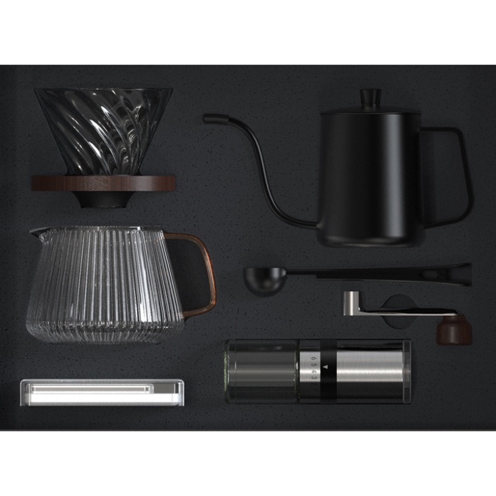 Combo Pha Cà Phê Du Lịch POUR OVER TRAVEL P10 Plus, Bảo Hành 12 tháng.