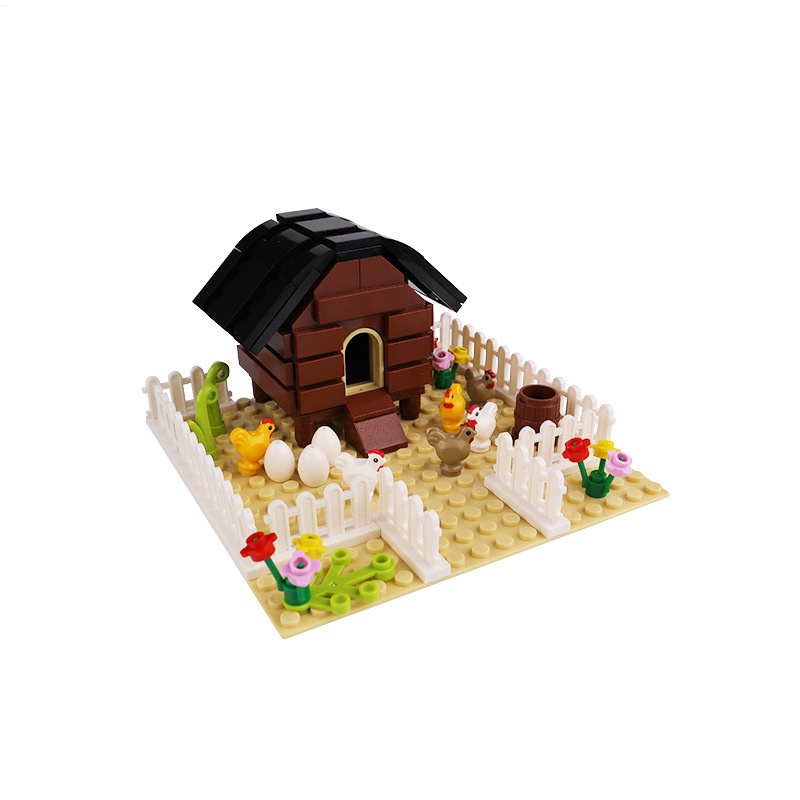 Wow Đồ Chơi Xếp Hình lego Gà Con Nhỏ Tương Thích Với Nông Trại Cho Bé Trai Tiểu Học
