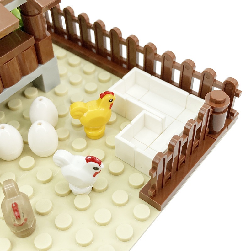 Wow Đồ Chơi Xếp Hình lego Gà Con Nhỏ Tương Thích Với Nông Trại Cho Bé Trai Tiểu Học