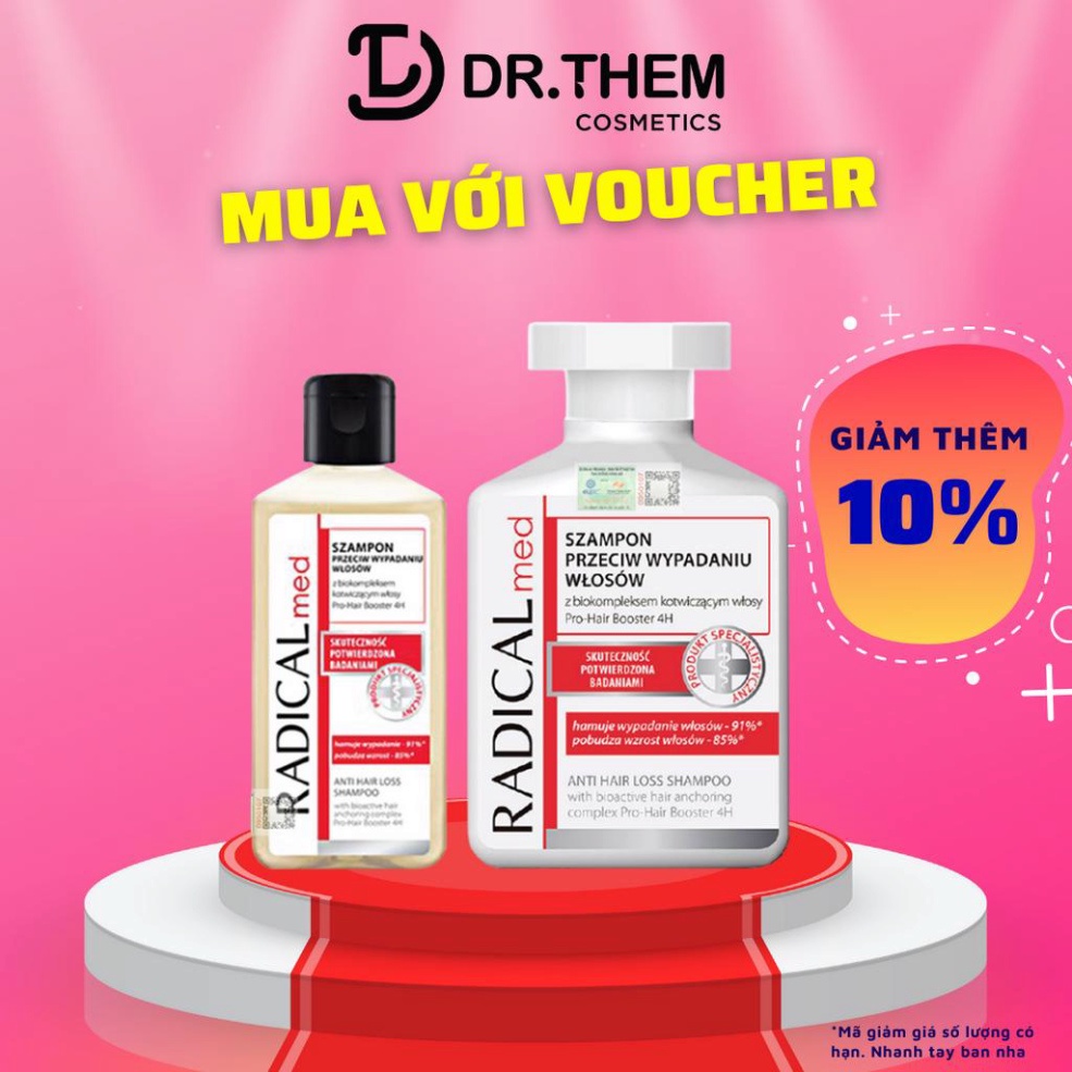 Chính hãng Dầu Gội Đầu Radical Làm Sạch và Giúp Ngăn Ngừa Rụng Tóc Med Anti-Hair Loss Shampoo Farmona 100ml / 300ml