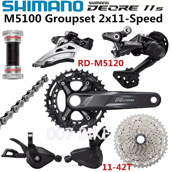 Groupset (bộ truyền động) SHIMANO Deore M5100 2x11 speed