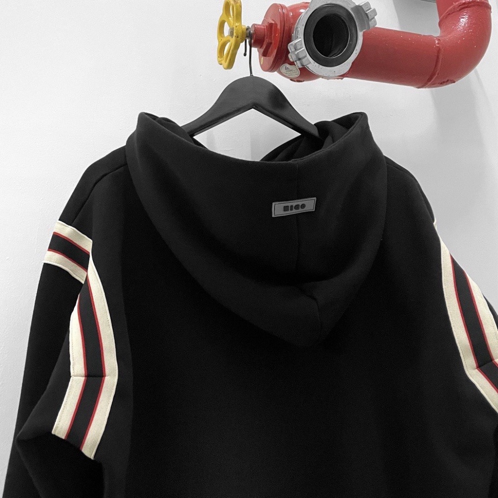 Áo Hoodie Zip ODIN CLUB Red Lines, Áo Khoác Nam Nữ Form Rộng Dày Dặn Cao Cấp