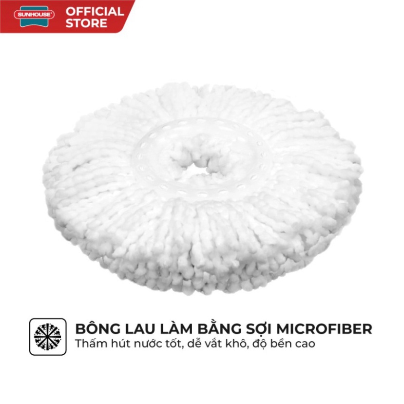 Bộ lau nhà xoay 360 độ SUNHOUSE KS-CL350PO - Bảo hành chính hãng 12 tháng