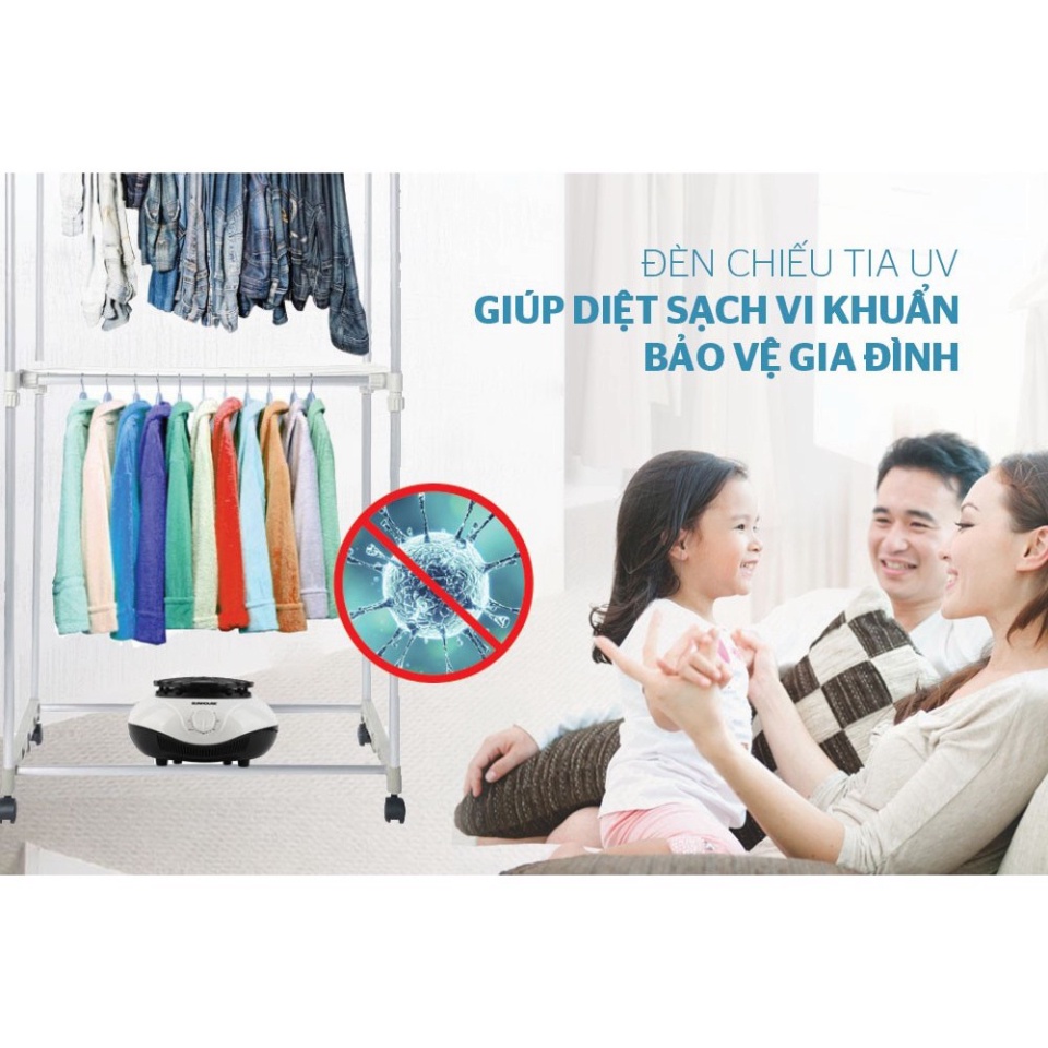 Tủ sấy quần áo sunhouse shd2702