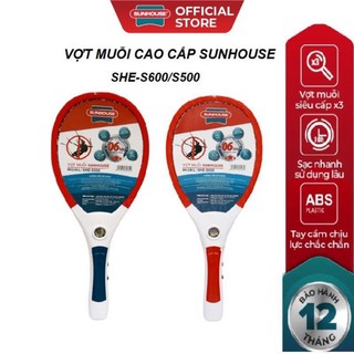 Vợt muỗi sunhouse she-s500/she-s600 - bảo hành chính hãng 12 tháng