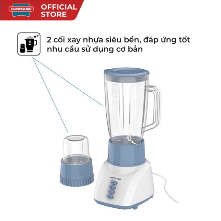 Máy xay sinh tố đa năng Happy Time HTD5113G màu xanh Công suất mạnh 350W