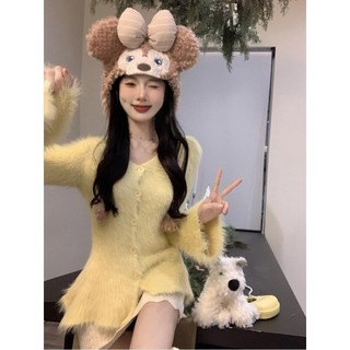 Set Áo Len cardigan Mềm Mại Phối Chân Váy Thời Trang Thu Đông 2023