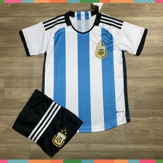  Free Ship -  Bộ Quần Áo Bóng Đá Đội Tuyển Argentina 2022 - HÀNG THUN THÁI - LOGO THÊU 
