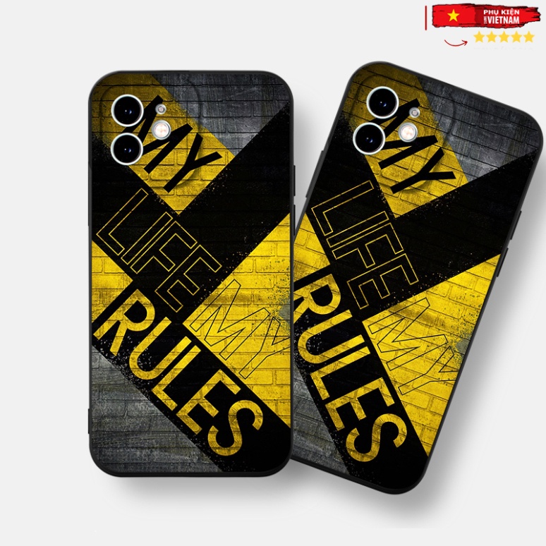 Ốp lưng ngầu nam đen dễ thương đẹp Cho iPhone 15 14 13 12 11 Pro Max SE 2020 X XR XS 8 7 ip 6S 6 Plus kute PKVN1717