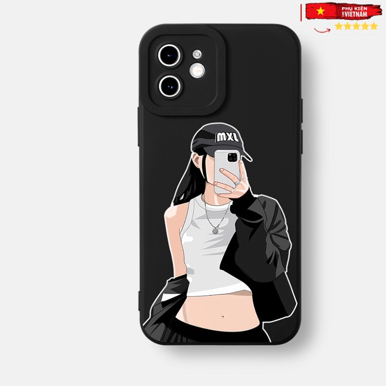 Ốp lưng nam nữ cặp đôi dễ thương đẹp Cho iPhone 15 14 13 12 11 Pro Max SE 2020 X XR XS 8 7 ip 6S 6 Plus kute PKVN1701