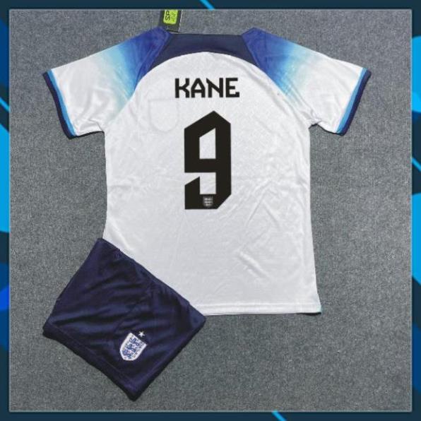 Free Ship -  Bộ Quần Áo Bóng Đá ĐT ANH 22/23 - Hàng Thun Thái in Sẵn Số và Tên Cầu Thủ - Logo Thêu
