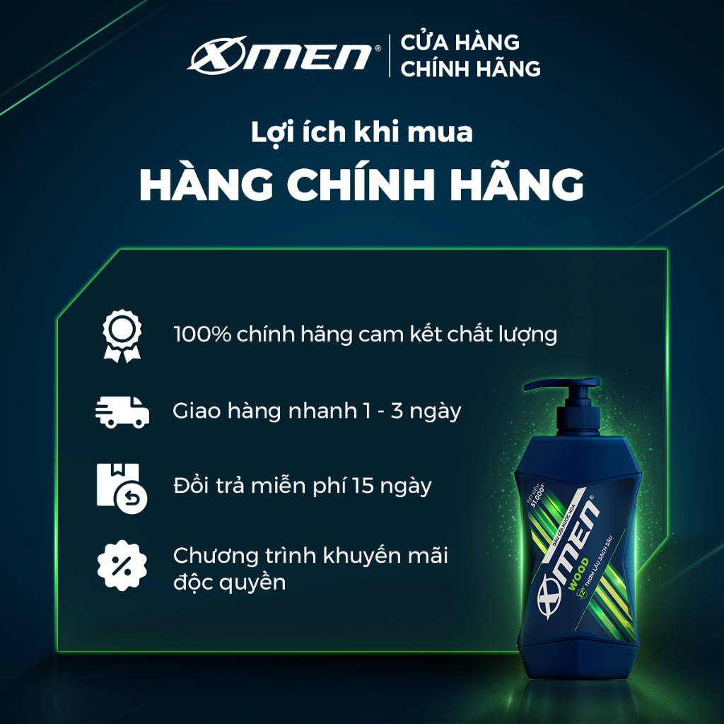 Dầu Gội Nước hoa X-Men Wood 150g