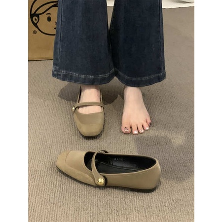 Giày Búp Bê Đế Bằng Phong Cách mary jane Thời Trang Xuân Thu Cho Nữ