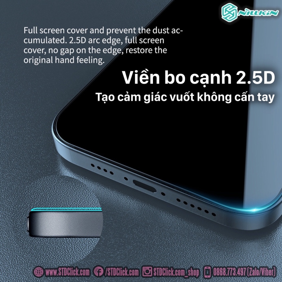 KÍNH CƯỜNG LỰC IPHONE 15 PRO MAX - 15 PRO - 15 PLUS - 15 NILLKIN GUARDIAN CHỐNG NHÌN TRỘM CHÍNH HÃNG