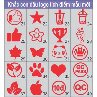 Khắc con dấu sticker logo tích lũy mẫu mã mới theo yêu cầu hoả tốc