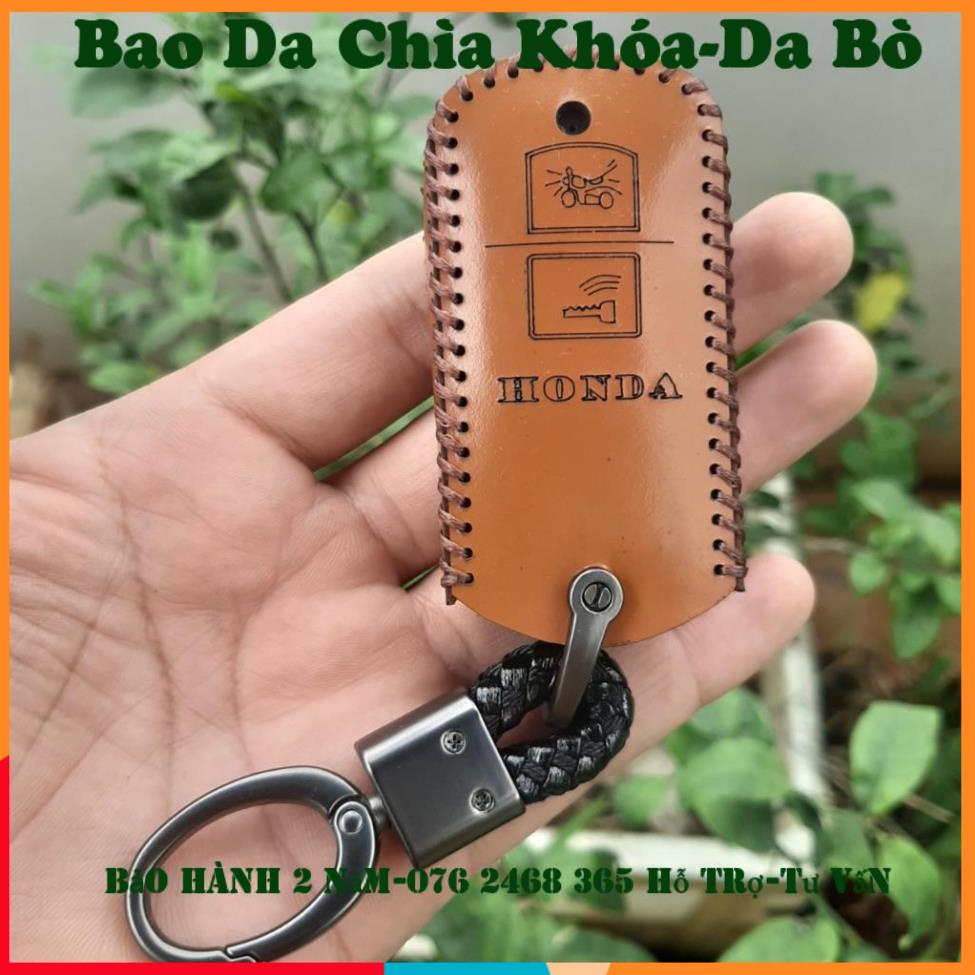 Bao Da Chìa Khóa Xe Máy Honda (Air Blade, Lead, Vision, Vario) Da Bò Nhập Khẩu ITALIA