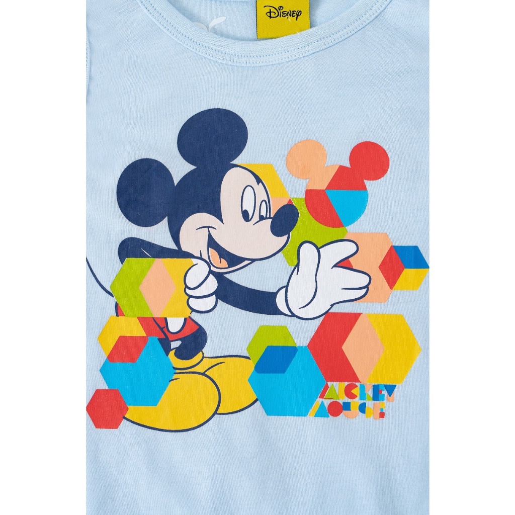 Áo thun bé trai sát nách Rabity cotton in hình mickey áo thun mùa hè cho bé 5349