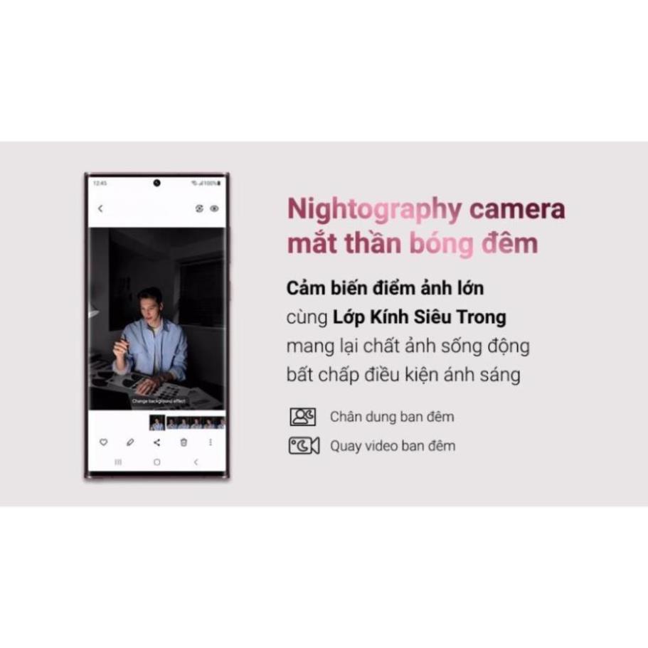 Điện thoại Samsung Galaxy S22 Ultra 5G bản Mỹ, Chip Snapdragon 8 Gen 1, FULLBOX - 2 SIM