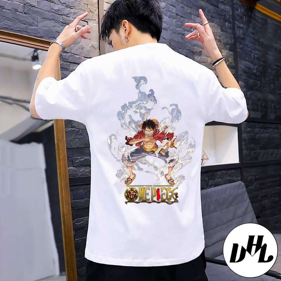 Áo thun nam nữ chữ hình onepiece1, Áo thun Anime Manga truyện tranh naruto Unisex Nam Nữ