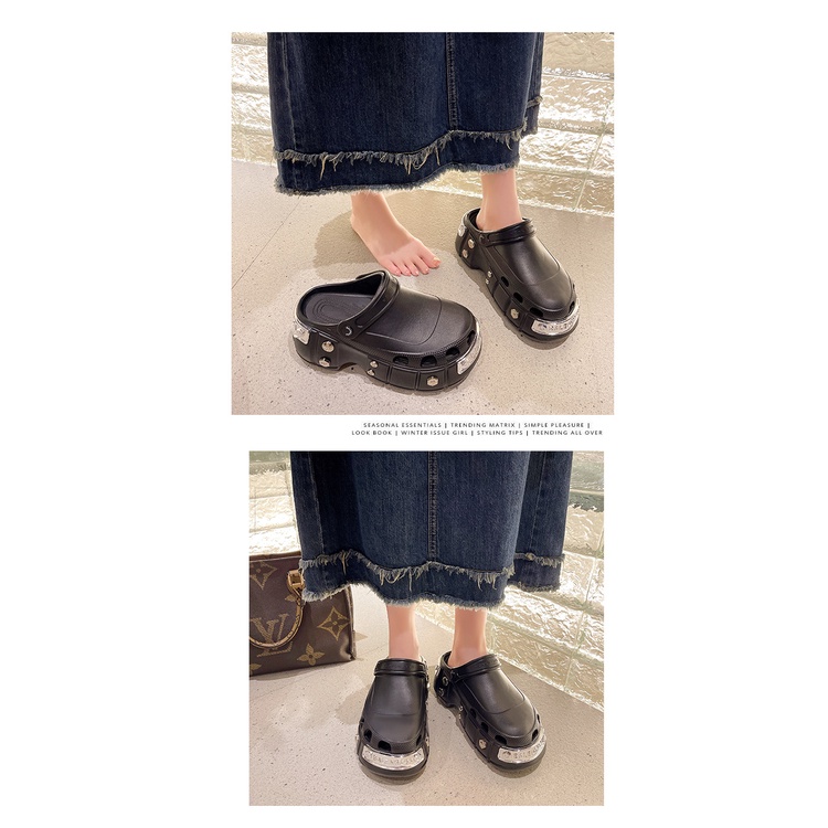 Giày Sandal Mũi Tròn Thời Trang Mùa Hè Cho Nam