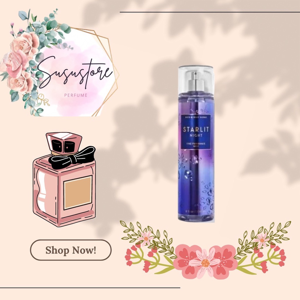 ✨ Xịt thơm Body Mist 𝐁𝐚𝐭𝐡 𝐀𝐧𝐝 𝐁𝐨𝐝𝐲 𝐖𝐨𝐫𝐤𝐬 𝐒𝐭𝐚𝐫𝐥𝐢𝐭 𝐍𝐢𝐠𝐡𝐭