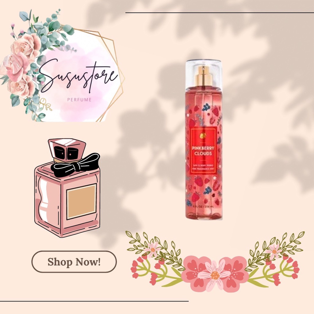 ✨ Xịt thơm Body Mist 𝐁𝐚𝐭𝐡 𝐀𝐧𝐝 𝐁𝐨𝐝𝐲 𝐖𝐨𝐫𝐤𝐬 𝐏𝐢𝐧𝐤𝐛𝐞𝐫𝐫𝐲 𝐂𝐥𝐨𝐮𝐝𝐬