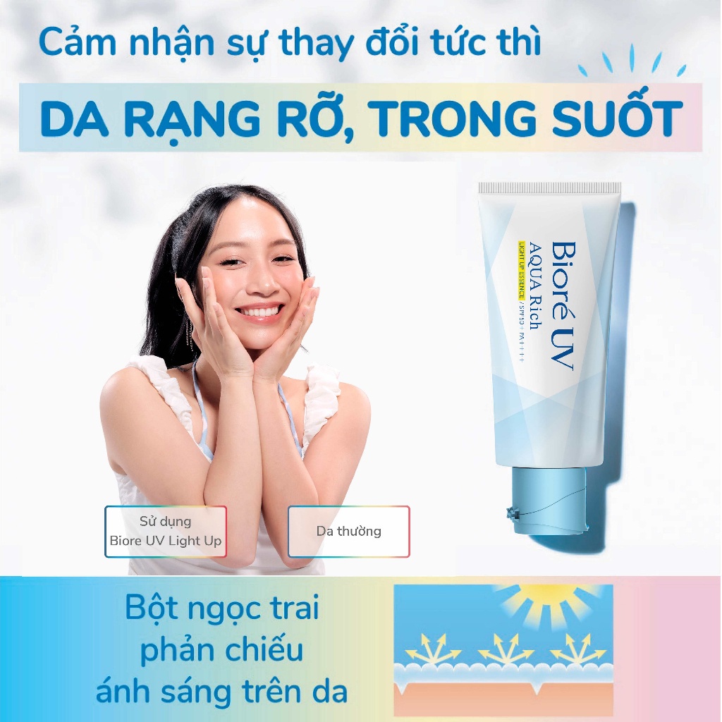 Bioré Tinh Chất Chống Nắng – Sáng Rạng Rỡ 70g (Bao bì thay đổi theo từng đợt nhập hàng)