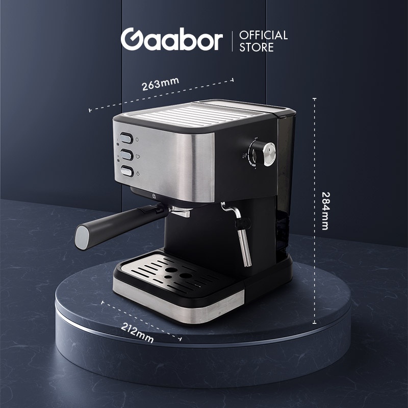 Máy pha cà phê gia đình GAABOR GCM-M15BK01 - Hàng chính hãng