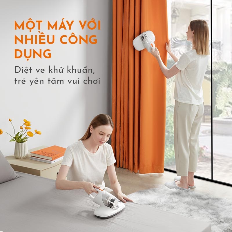 Máy hút bụi giường nệm sofa diệt khuẩn Gaabor GVCM-M8A công suất 300W mạnh mẽ 3 lớp lọc hiệu quả - Hàng chính hãng