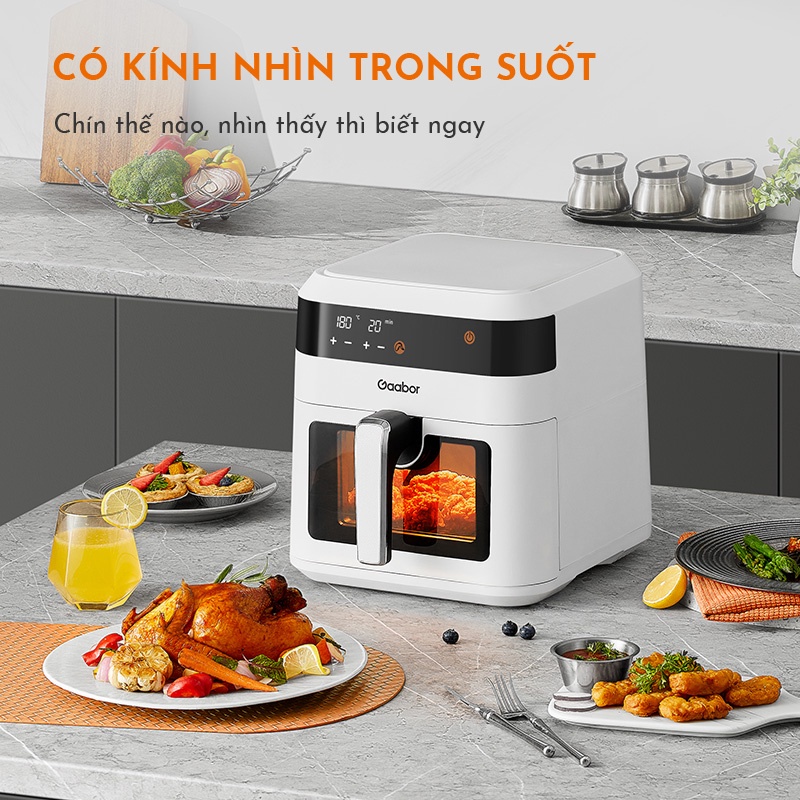 Nồi chiên không dầu GAABOR GA-E85AS dung tích 8.5L - Thép không gỉ - Giá rẻ - Hàng chính hãng