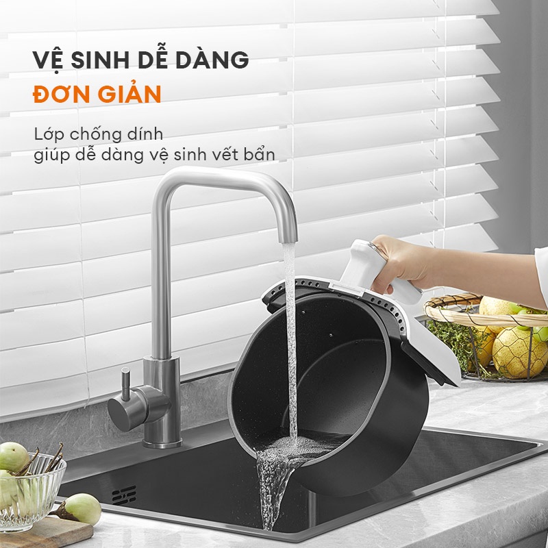 Nồi chiên không dầu điện tử GAABOR GA-E45A dung tích 4,5L công suất 1400W