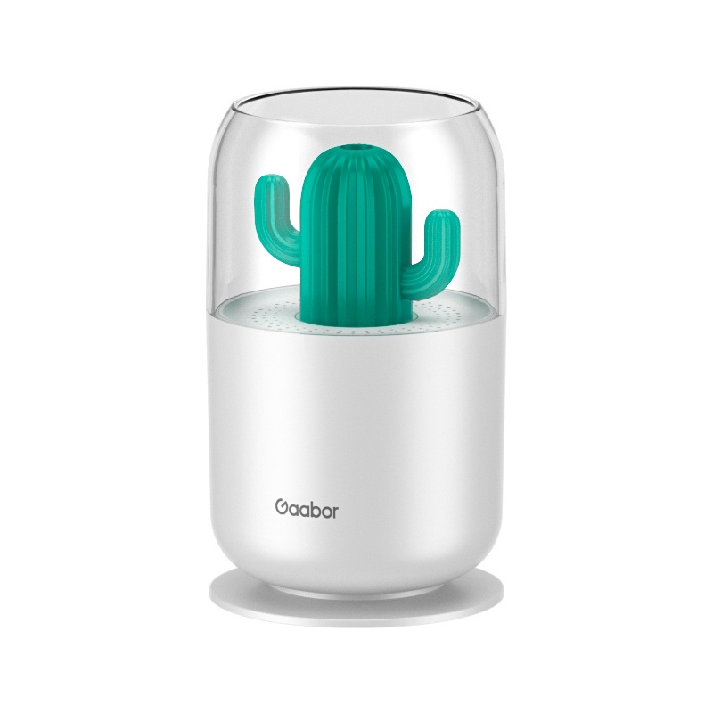 Máy phun sương nano mini tạo ẩm có đèn ngủ GAABOR GMH-N3A dung tích 300ml sạc USB - Hàng chính hãng