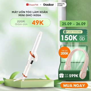 Máy uốn tóc làm xoăn mini GAABOR GHC-N35A trục nóng 25mm phủ gốm sứ cao cấp xoay 360 độ - Hàng chính hãng