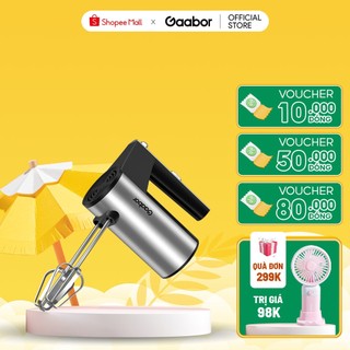 Máy đánh trứng cầm tay GAABOR GE-M02A 5 tốc độ 200W - Thép không gỉ bền bỉ - Hàng chính hãng