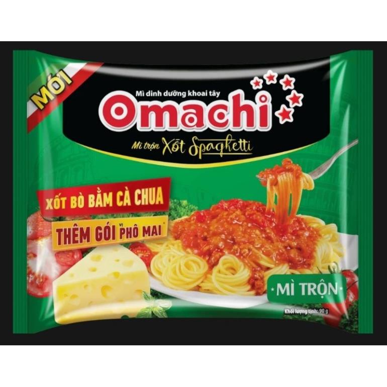 Thùng 30 gói Mì trộn khoai tây sốt spaghetti Omachi. love