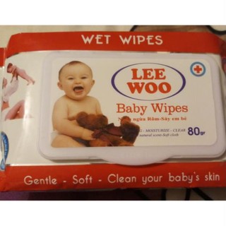 Hoả tốc Khăn ướt Baby Wipes 80 tờ love