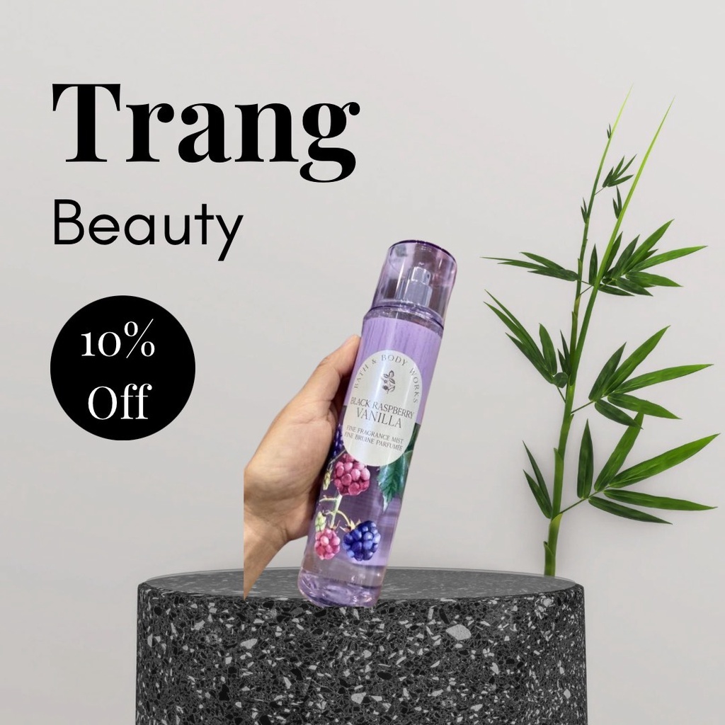 ✨ Xịt thơm Body Mist 𝐁𝐚𝐭𝐡 𝐀𝐧𝐝 𝐁𝐨𝐝𝐲 𝐖𝐨𝐫𝐤𝐬 𝐁𝐥𝐚𝐜𝐤 𝐑𝐚𝐬𝐩𝐛𝐞𝐫𝐫𝐲 𝐕𝐚𝐧𝐢𝐥𝐥𝐚