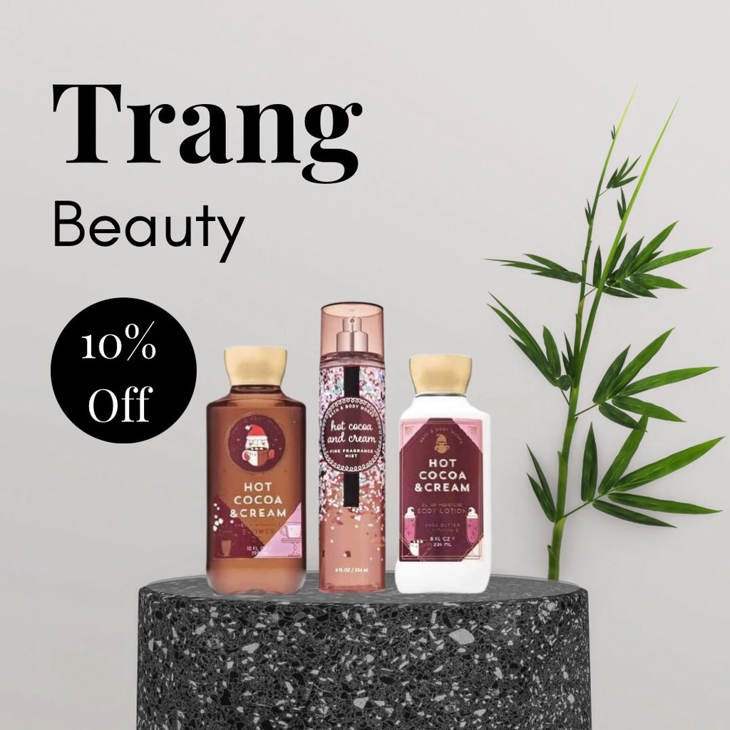 Xịt Thơm Toàn Thân Hot Cocoa and Cream Bath & Body Works Bodymist 30ml/50ml/100ml