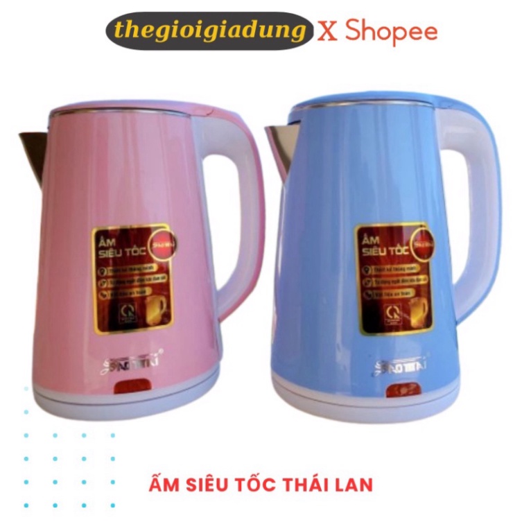 Ấm Siêu Tốc JipLai Thái Lan 2.5L - Ấm Siêu Tốc Thái Công Nghệ Inverter Chống Nóng, Giật Bảo Hành 12 Tháng