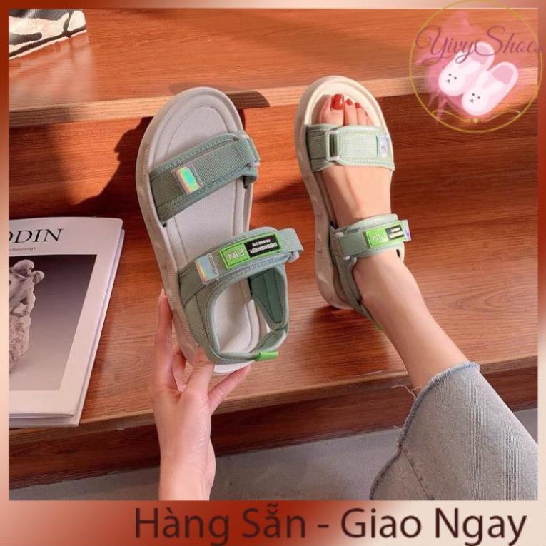 Sandal Nữ Quai Dán FIN Hàn Quốc Quai 3 Màu Hot Trend