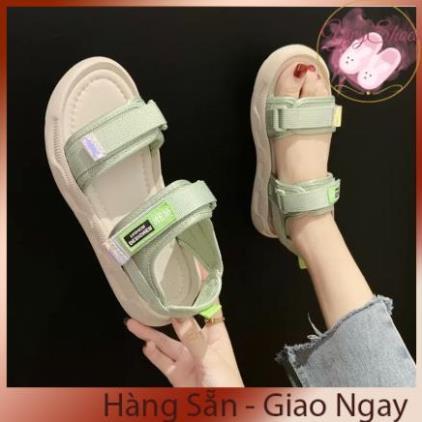 Sandal Nữ Quai Dán FIN Hàn Quốc Quai 3 Màu Hot Trend