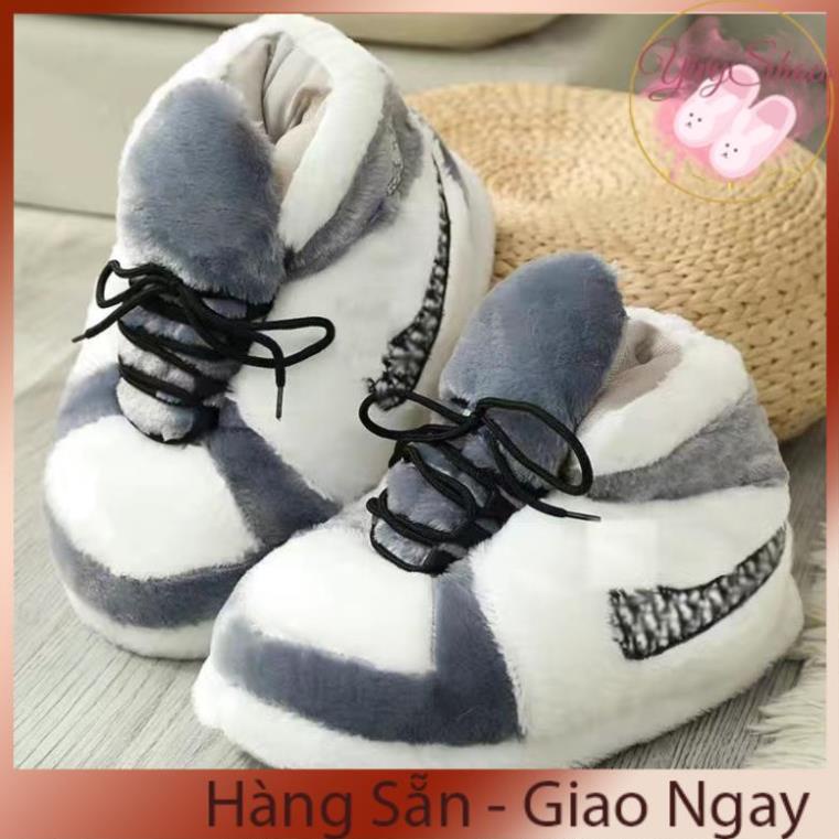 Giày bông mùa đông đi trong nhà ĐẾ CAO SU đi trong nhà và đi ra đường thoải mái