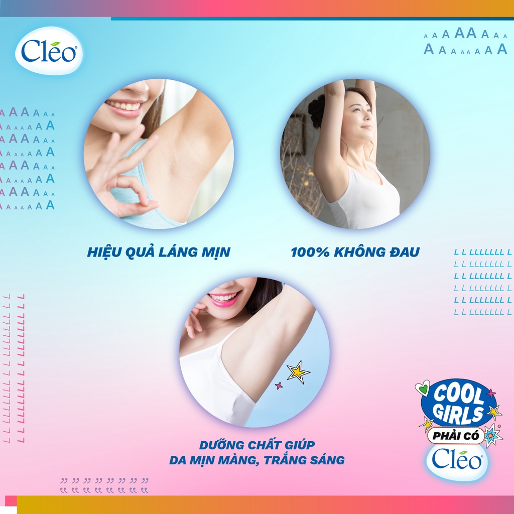 Kem Tẩy Lông Cléo 25g/ 50g cho Da Thường Avocado Hair Removal Cream Normal Skin chiết xuất bơ an toàn, không gây đau rát