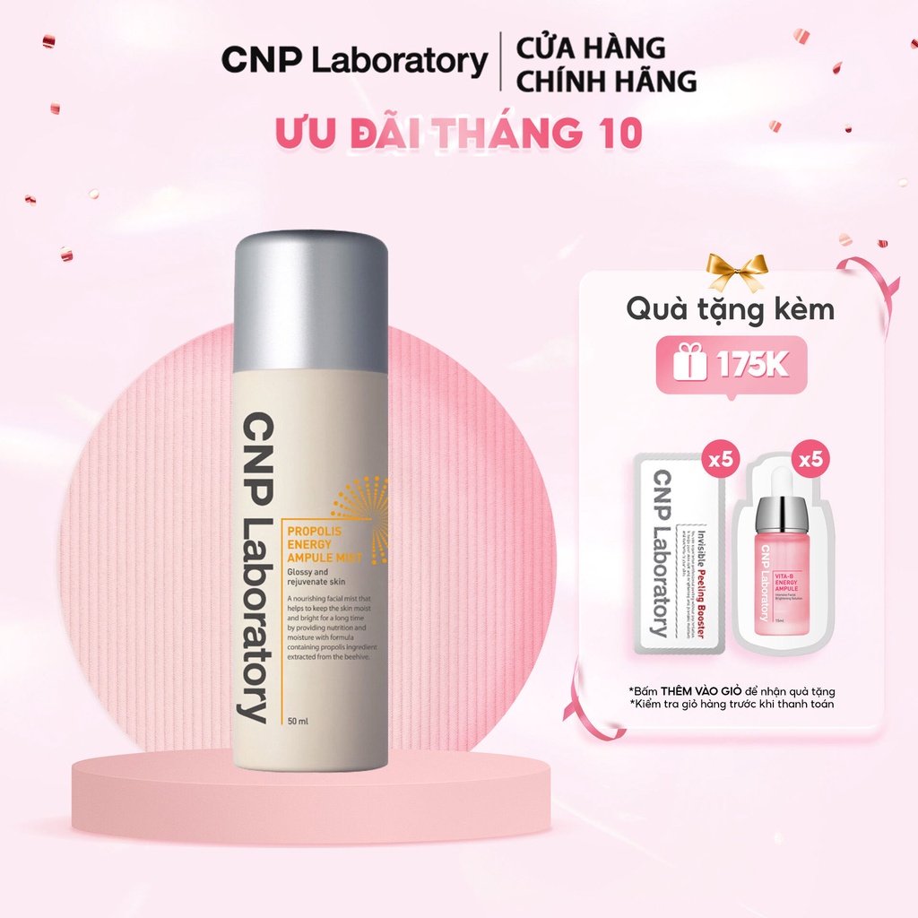 Xịt khoáng tinh chất keo ong tái tạo da CNP Laboratory Propolis Energy Ampule Mist 50ml