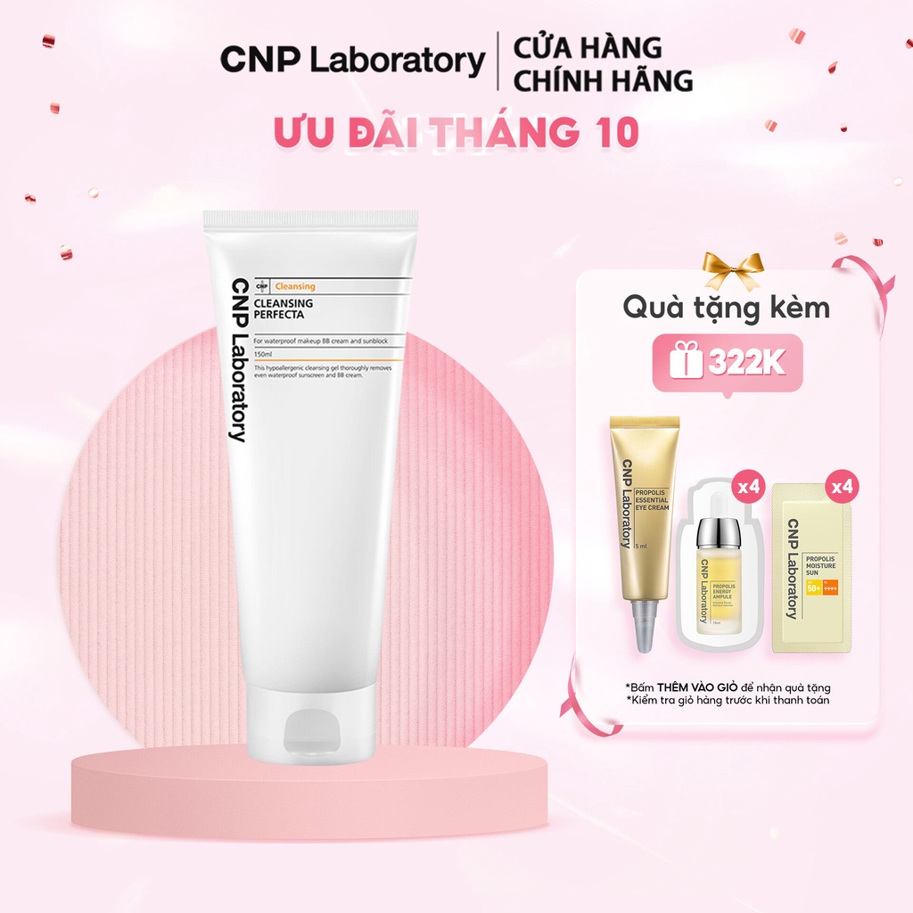 Gel tẩy trang sạch sâu CNP Laboratory Cleansing Perfecta 150ml